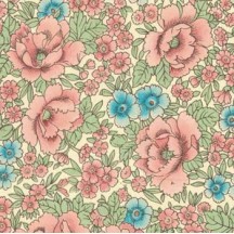Pink and Blue Liberty Floral Italian Paper ~ Carta Varese Italy